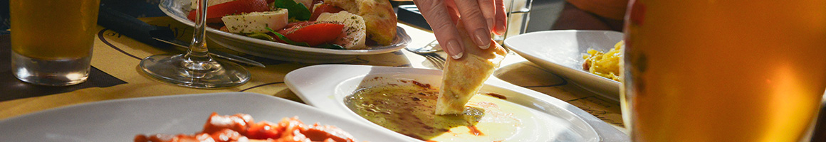 Eating Greek Mediterranean at Greek Fiesta at Brier Creek restaurant in Raleigh, NC.